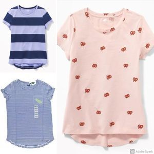 NWT Old Navy Softest Crew-Neck Tee for Girl Bundle